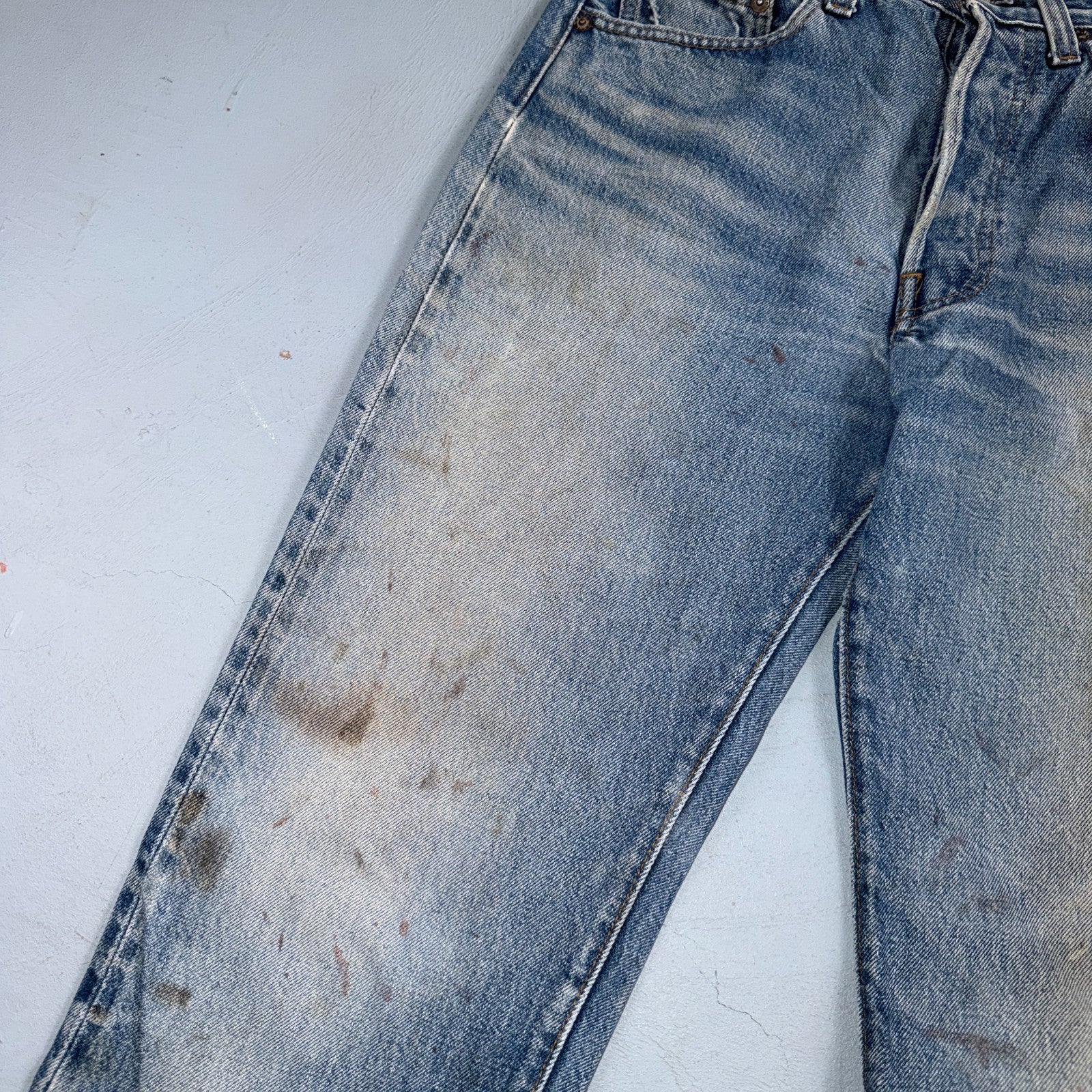 Levis 501 Vintage 80s Redline Selvedge USA XX Jeans Light Wash Act 28x30