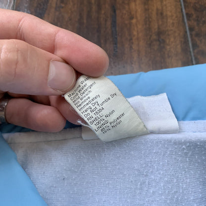 Vintage Oregon 80’s Hartwell Baby Blue Satin Jacket Lined USA Independence 1950