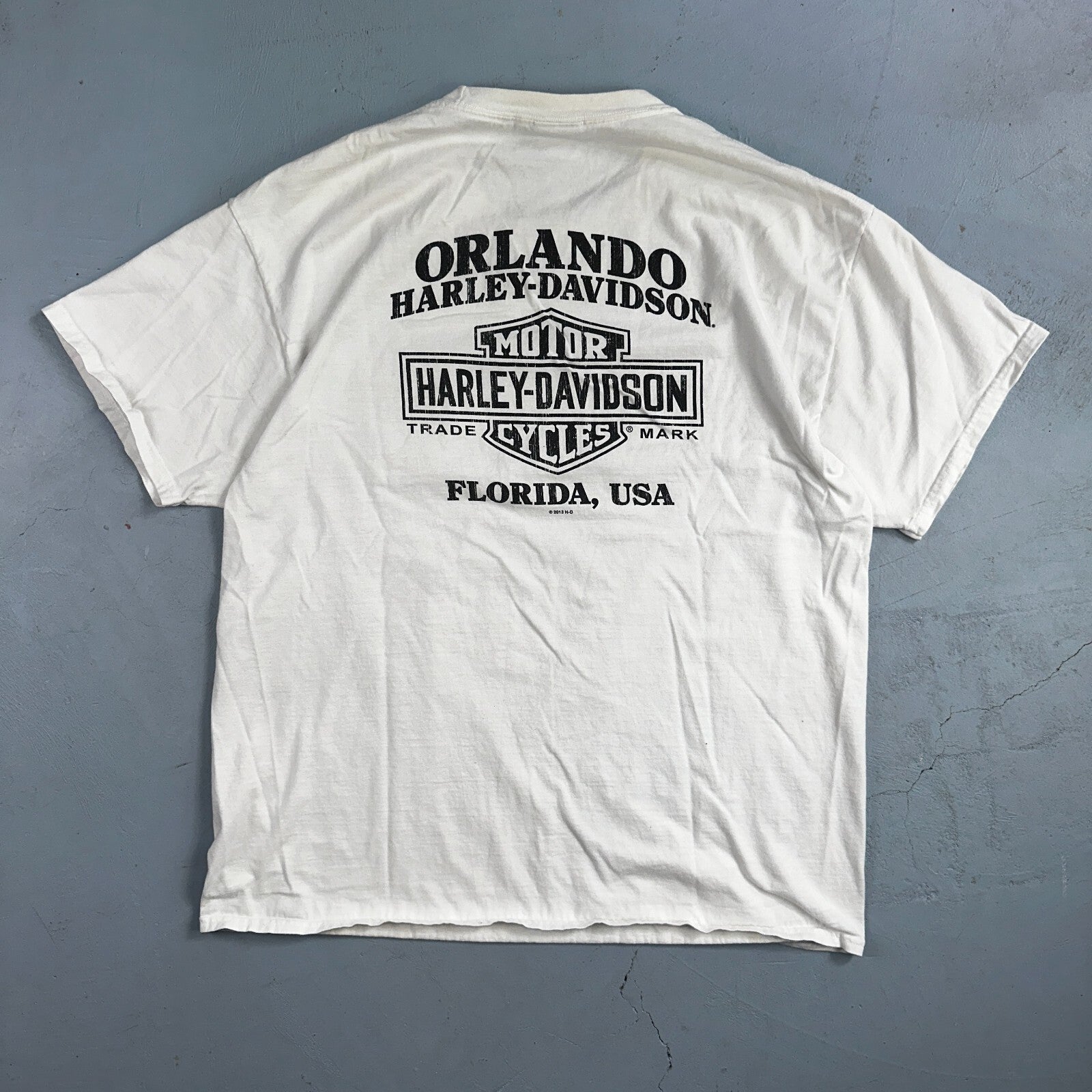 Harley Davidson Orlando Flordia VTG T Shirt Motorcycle Bike Graphic Y2K Ride