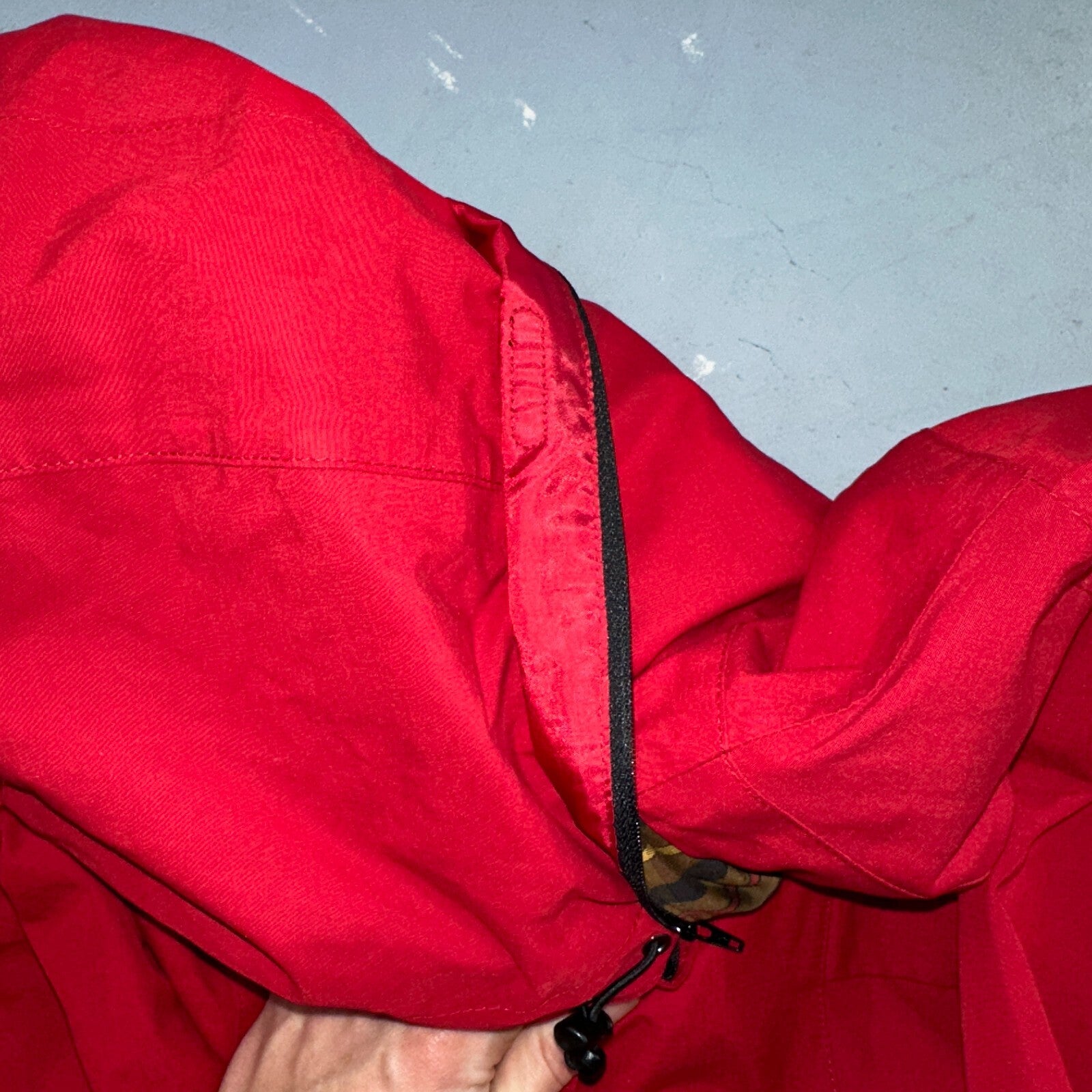 Pendleton Womens Medium Full Zip Hooded Plaid Lined Outdoor Jacket VTG Style Red