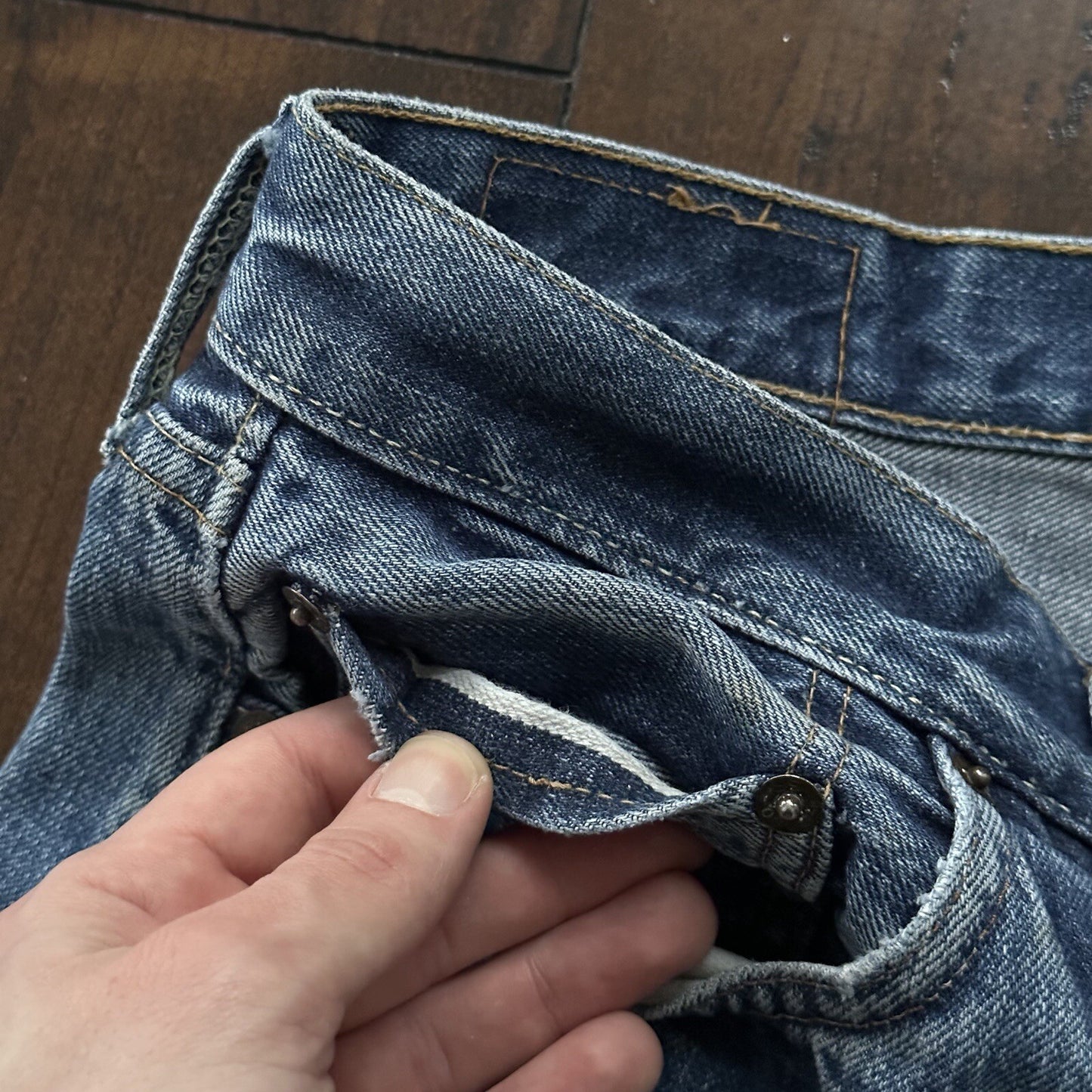 Levis 501 XX Big E True Vintage 60s Redline Selvedge Denim Jeans 1960s 32x28 31