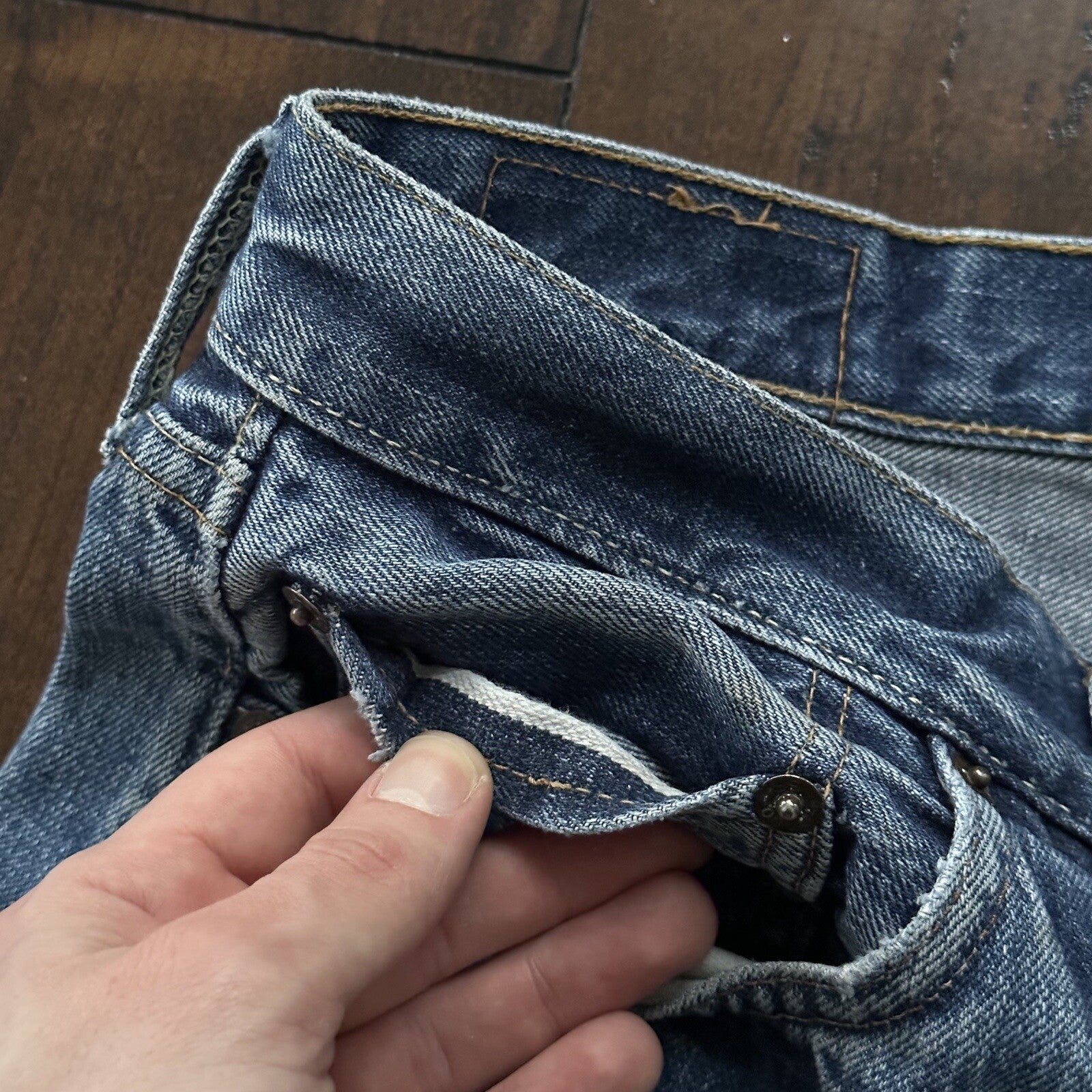 Levis 501 XX Big E True Vintage 60s Redline Selvedge Denim Jeans 1960s 32x28 31