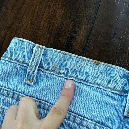 Vintage 80s Levis 505 Light Blue 70s Jeans USA Orange Tab 34x32 Act 31x30