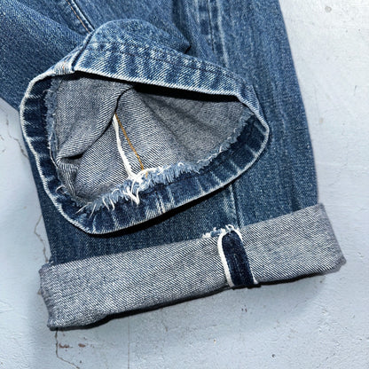 Levis 501 VTG 70s SS Redline Selvedge Jeans XX Med Wash 27x31 Tailored Altered