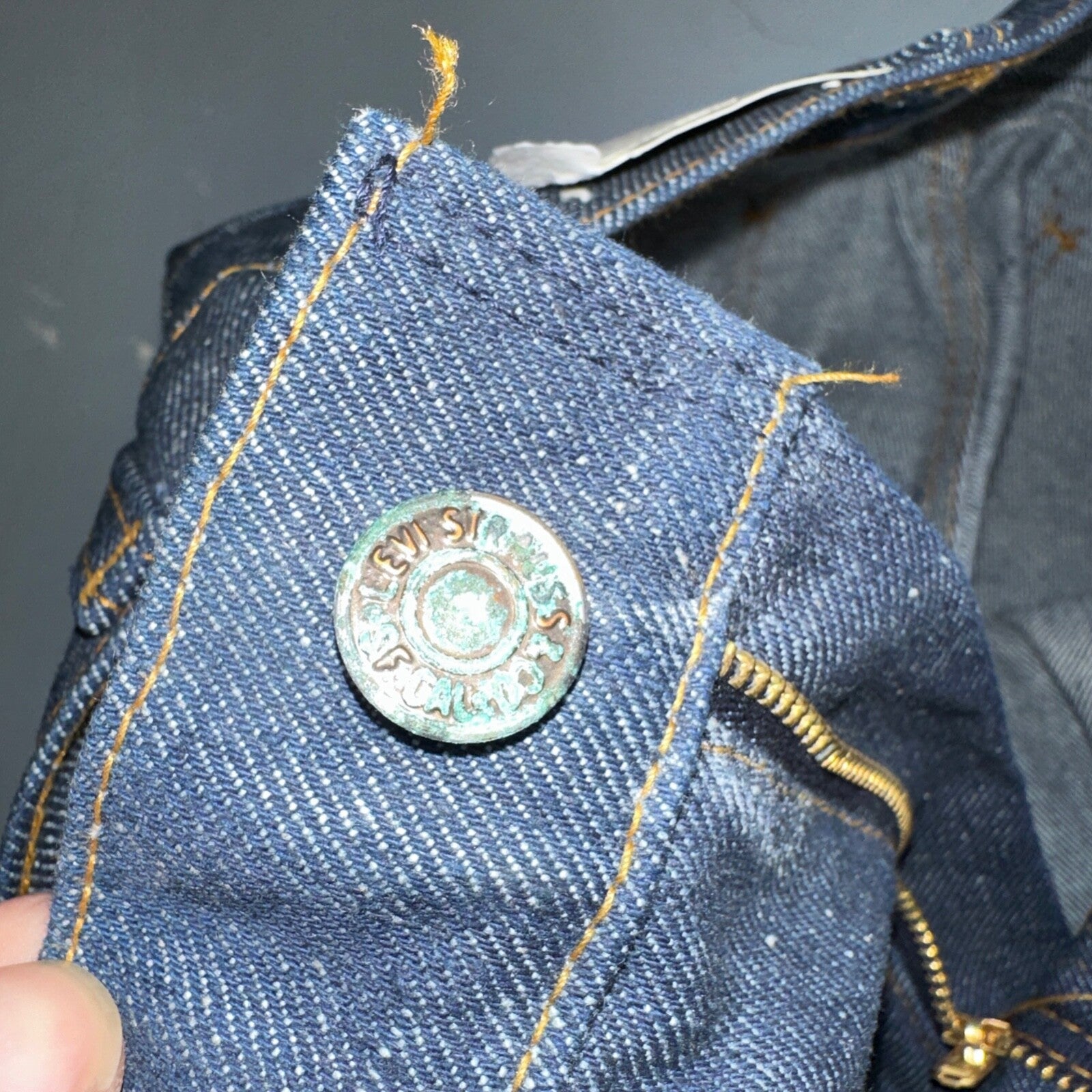 Levis 646 Deadstock 70s USA Orange Tab Bootcut Flare Bell Bottom NOS Jeans 34x31