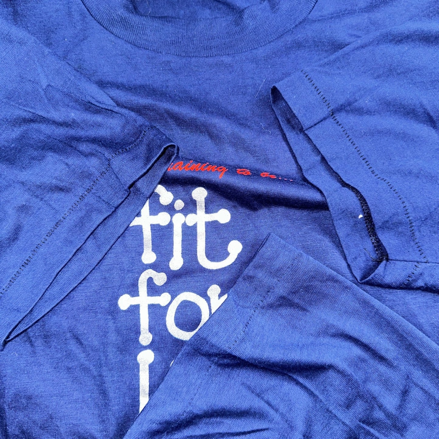 Hanes 80s Fit For Life VTG T Shirt Gym Fitness Large Single Stitch Graphic Cool