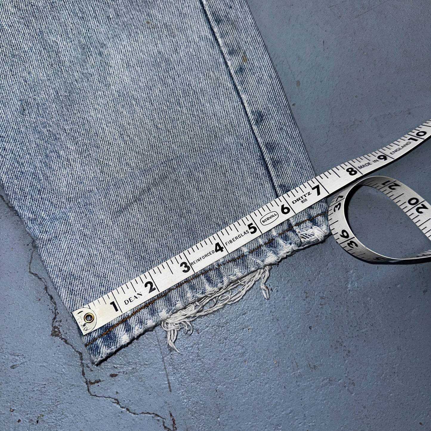 Levis 550 Vintage 90s USA Orange Tab Relaxed Blue Ligh Wash Jeans 36x32 Ac 33x30