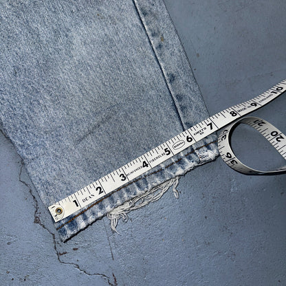 Levis 550 Vintage 90s USA Orange Tab Relaxed Blue Ligh Wash Jeans 36x32 Ac 33x30