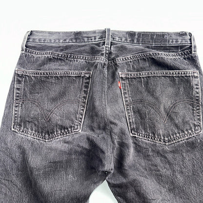 Levis 501 Vintage Y2K Mexico XX Straight Leg Jeans Black Wash 34x31