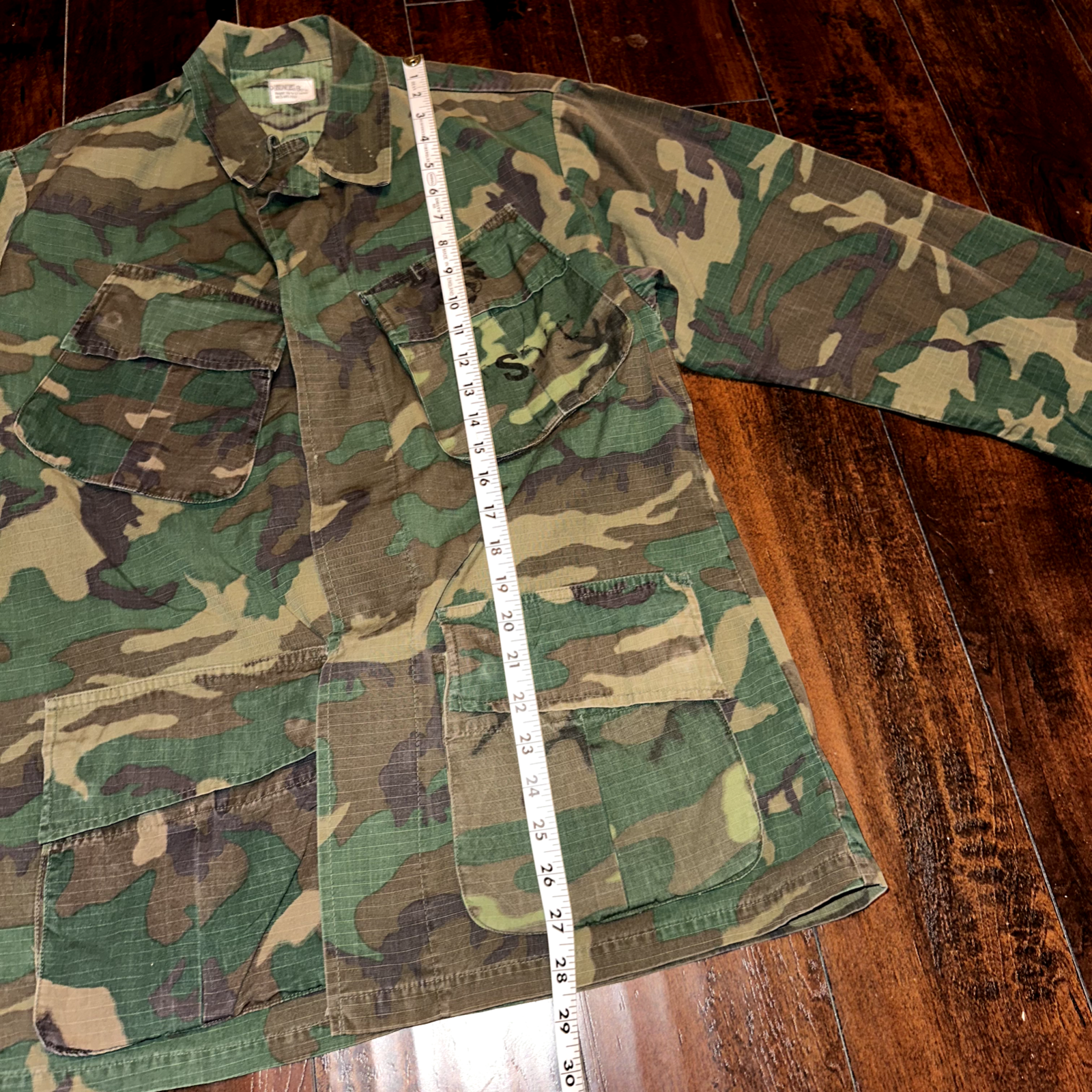 USMC 1968 Military Camouflage Wind Resistant Poplin Coat Camo Jacket Alpha 60s