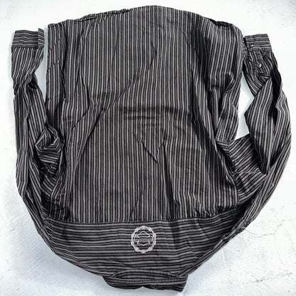 Harley Davidson Pearl Snap Black Shirt Mens XL Striped Biker Motorcycle VTG