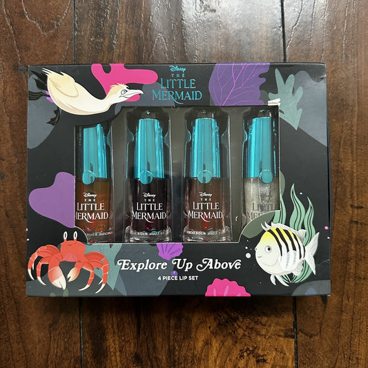 Ulta Beauty Disney The Little Mermaid Explore Above 4 Piece Lip Set Stain Gloss