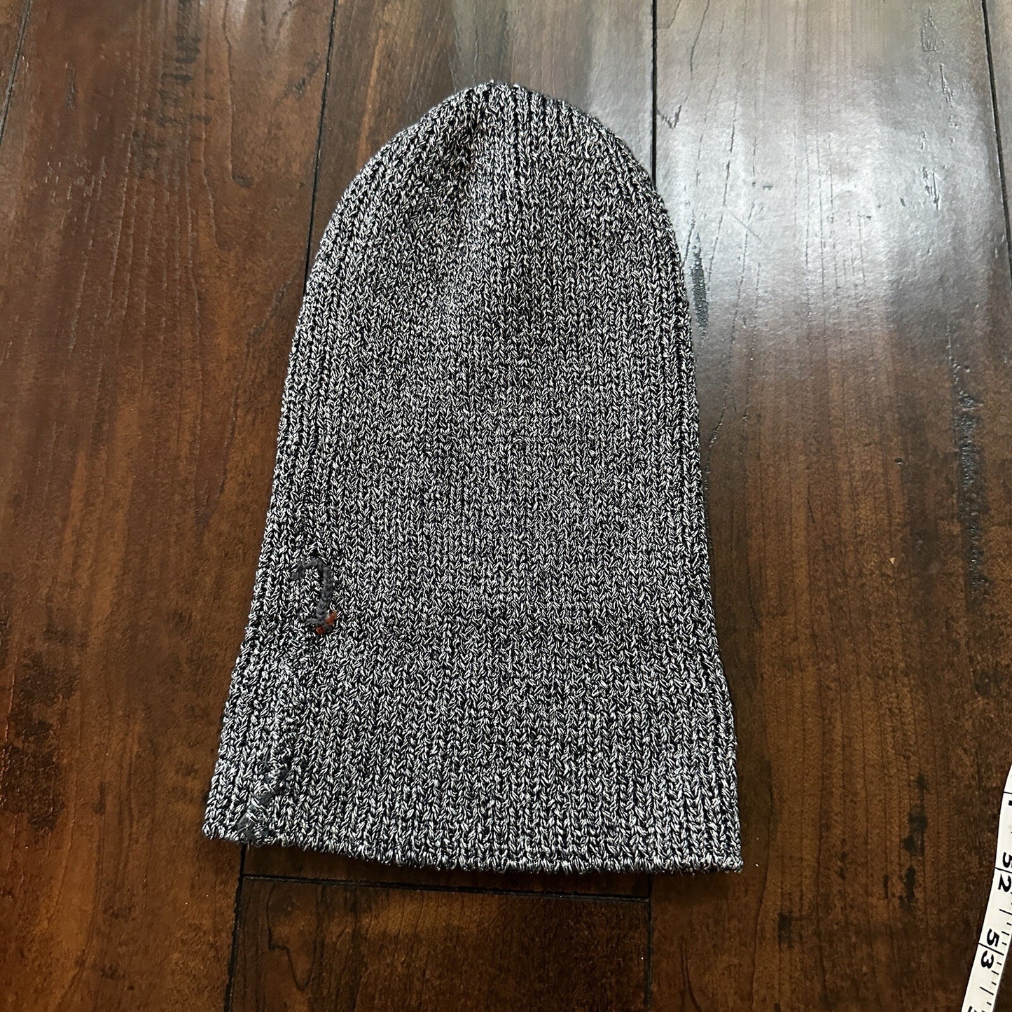 H&M Silver Gray Knit Beanie Shiny Cute Winter Rare OS
