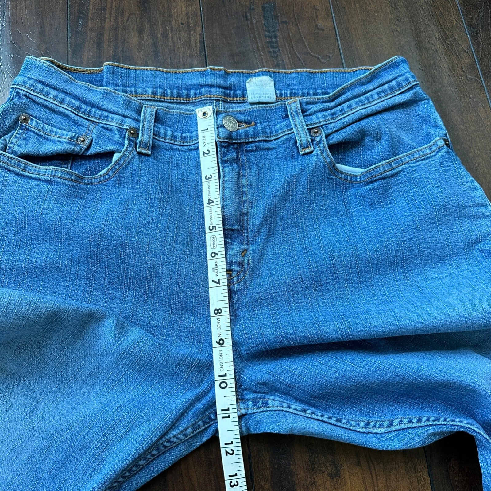 Vintage Levis 510 Jeans Womens 14 Blue Slim Fit Y2K Lower Rise Boyfriend 30x29