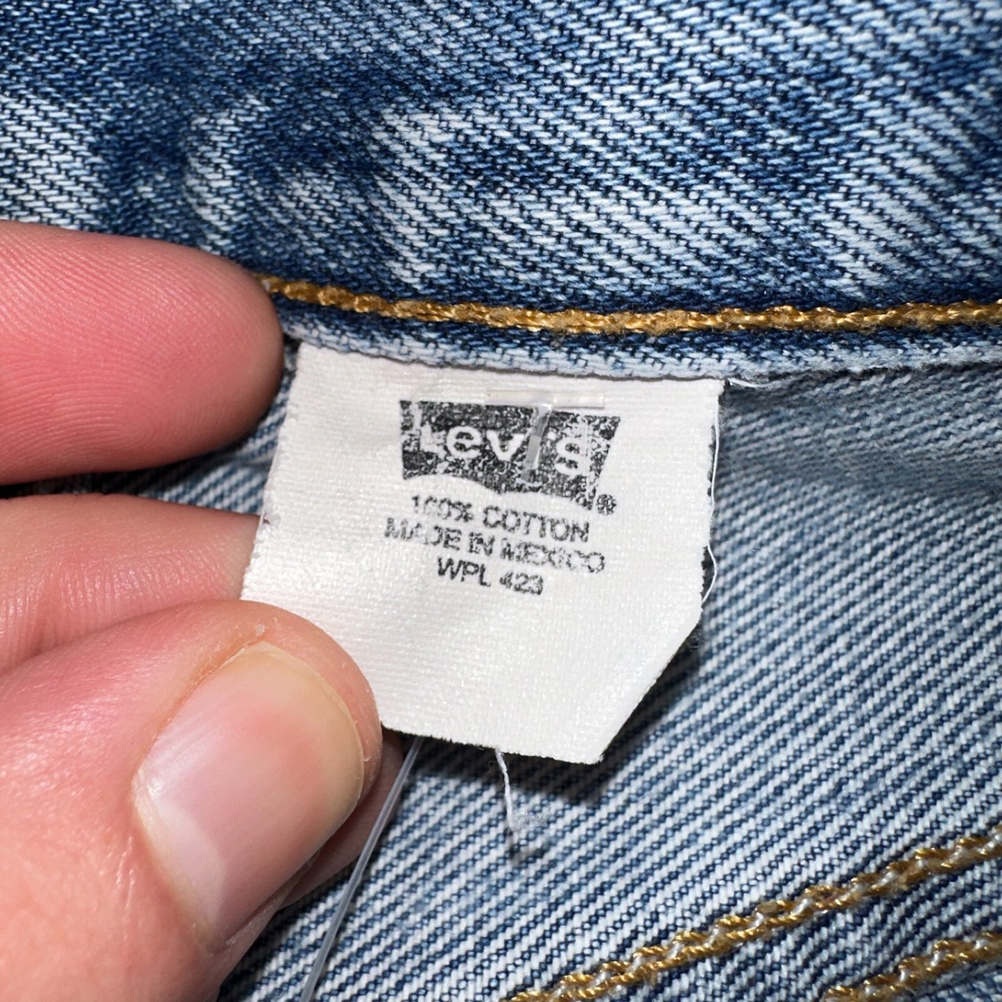 Levis 501 Vintage 90s XX Straight Leg Jeans Y2K Light Wash 36x34 Act 33x29