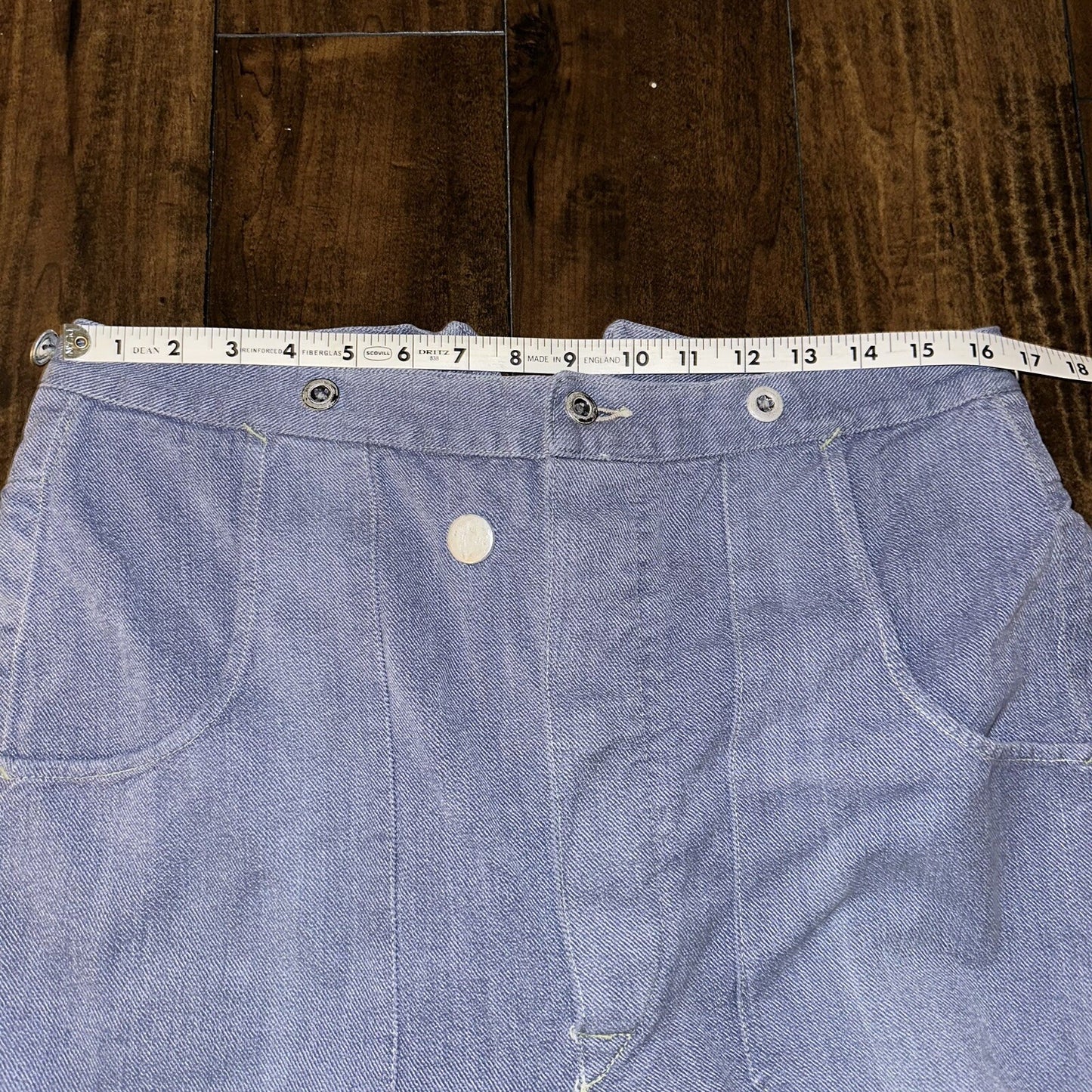 WWII Buckle Back Denim Pants Jeans Button Fly Swiss Rare Selvedge Redline 40s