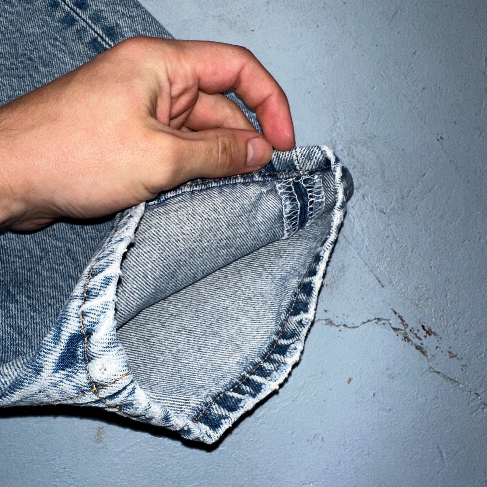 Levis 501 Vintage 90s USA XX Straight Leg Jeans 34x36 Light Wash Act 30x31