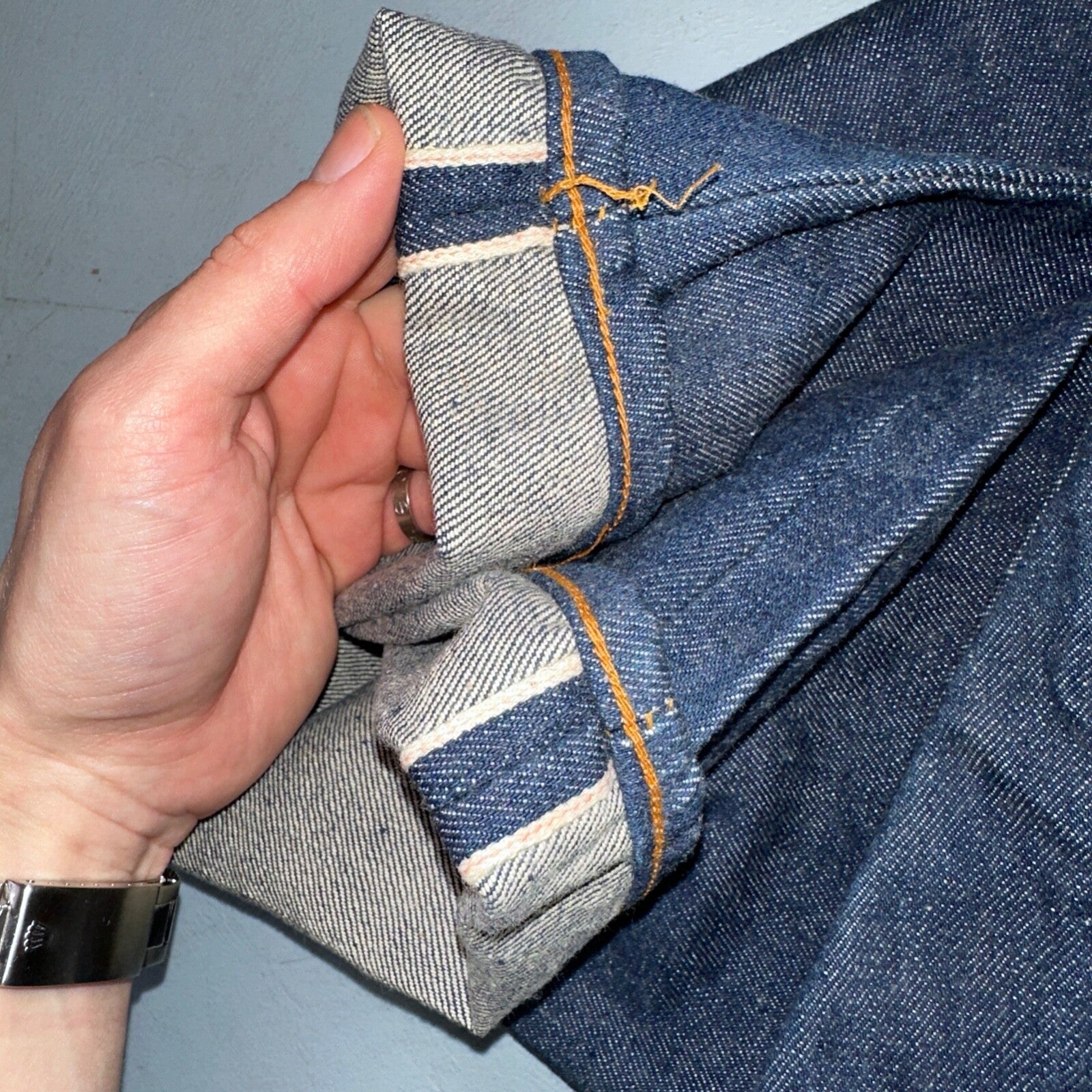 Levis 501 VTG 70s SS Deadstock Redline Selvedge Jeans XX 1966 29x36 Rare Dark DS