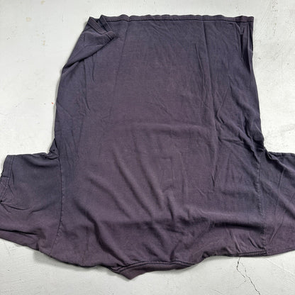 Nike OG Swoosh Logo Y2K VTG T Shirt Center Navy Faded Blue Check 70s Repro