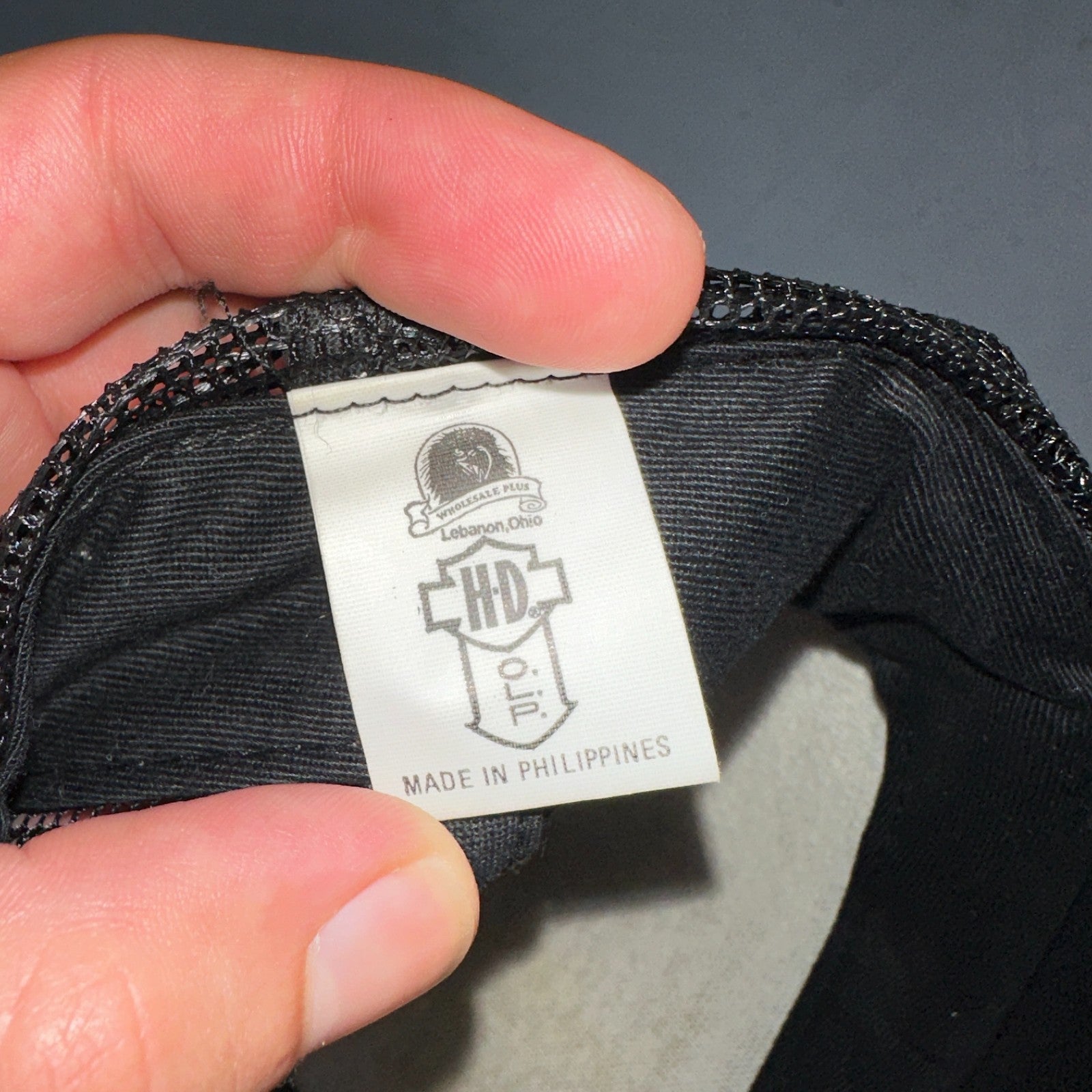 VTG Harley Davidson Trucker Hat American Legend 3D Emblem Mesh Snapback Black