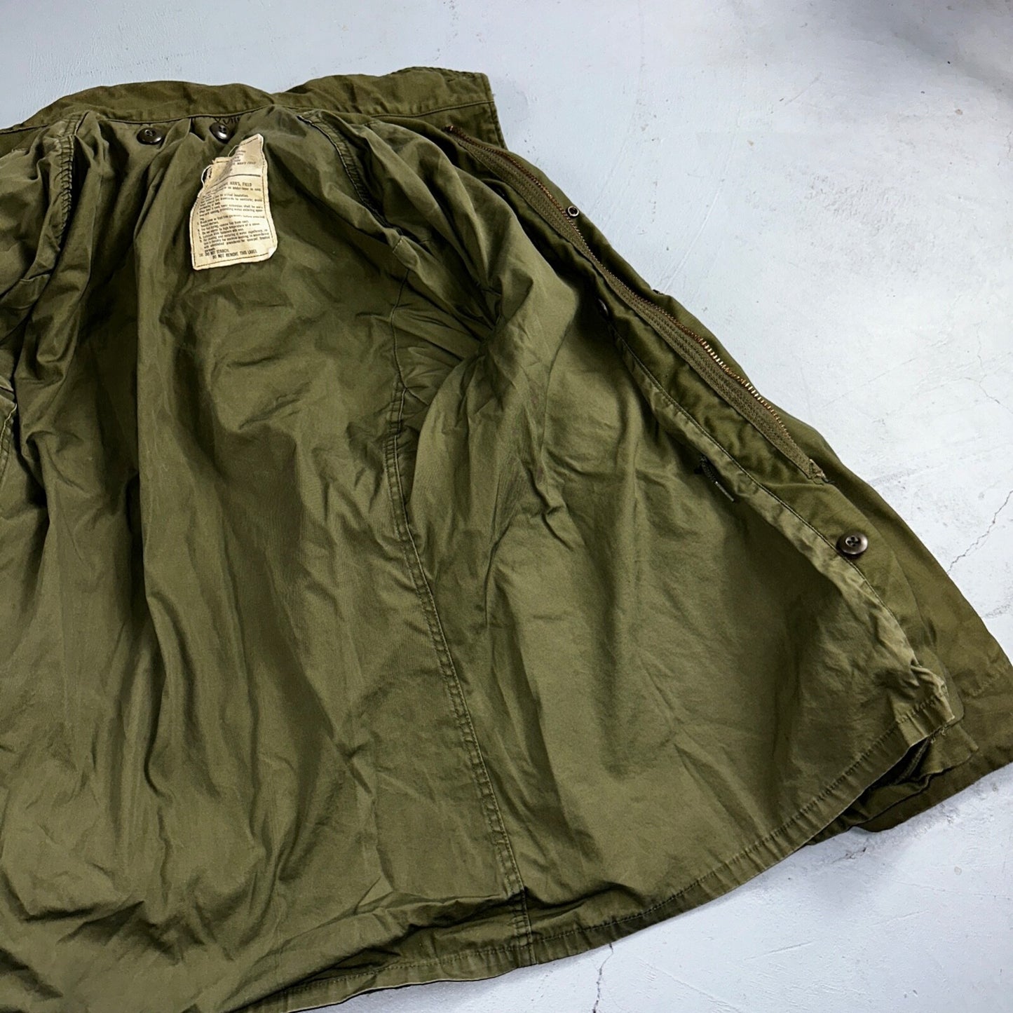 VTG US ARMY M-65 Field Jacket Coat Cold Weather Mans OG-107 Vietnam 70s 1970s