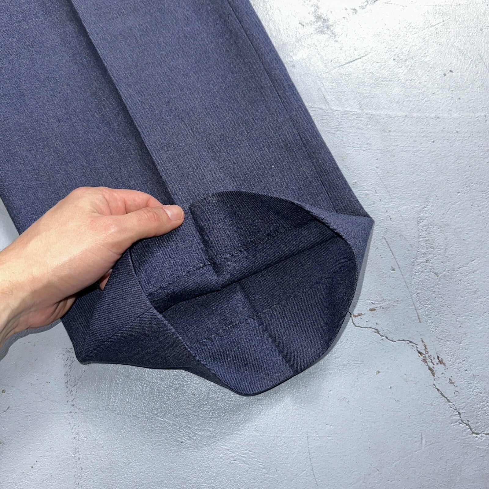 ORIGINAL WWII US ARMY M1944 WOOL COMBAT FIELD TROUSERS- SMALL 32 WAIST BLUE NAVY