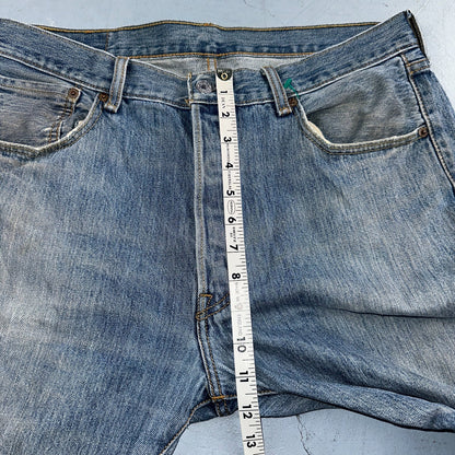 Levis 501 Vintage Y2K XX Straight Leg Jeans Blue Light Wash 35x34 Act 34x32