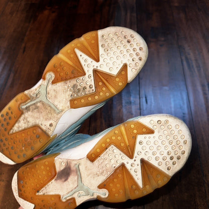 Nike Air Jordan 6 Retro Pantone GS Still Blue Sz 6.5 Y 543390-407