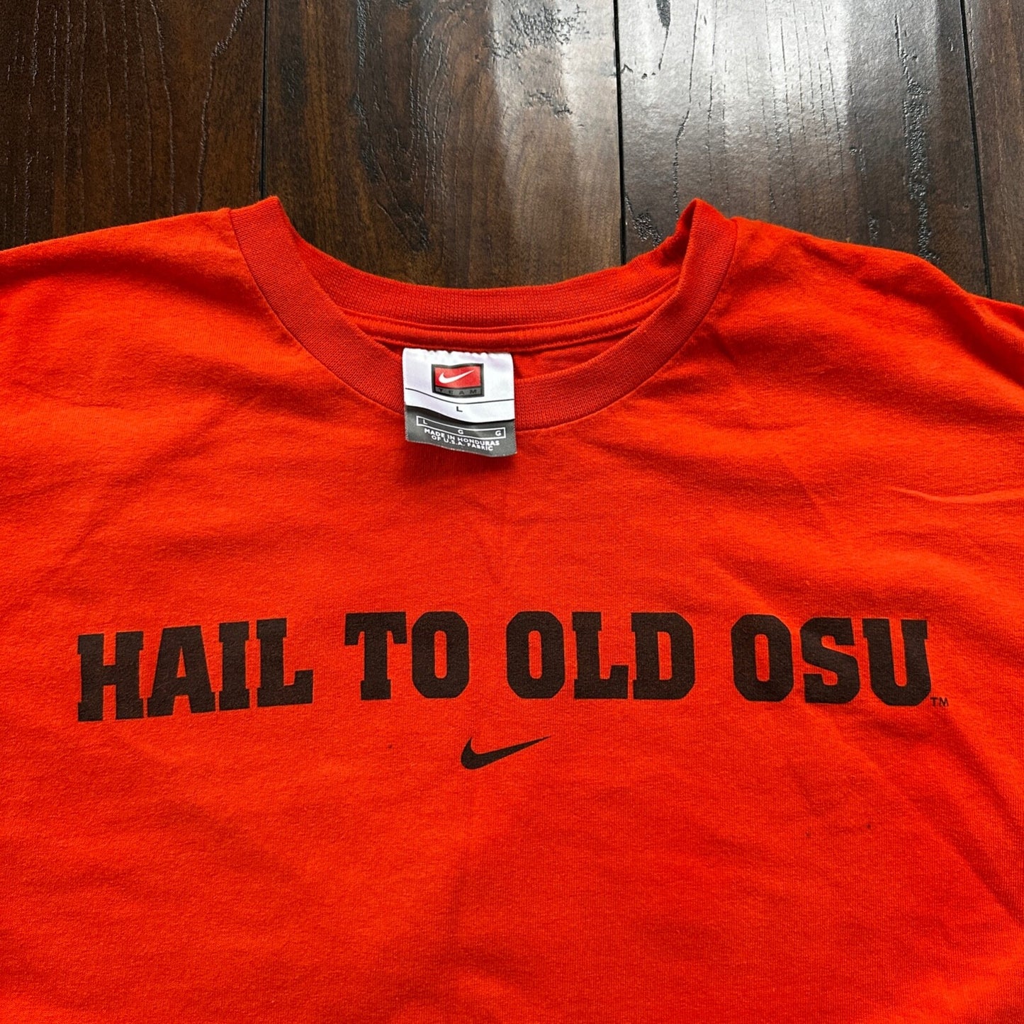 OSU Nike Center Swoosh Hail To Old Beavers Vintage T Shirt Y2K Portland Oregon