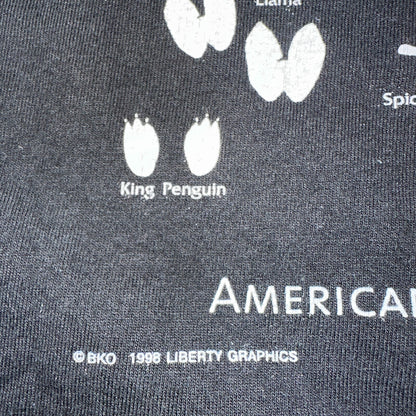 Constellations VTG T Shirt Animal Footprints Hippie Stoner Trippy Holistic Art