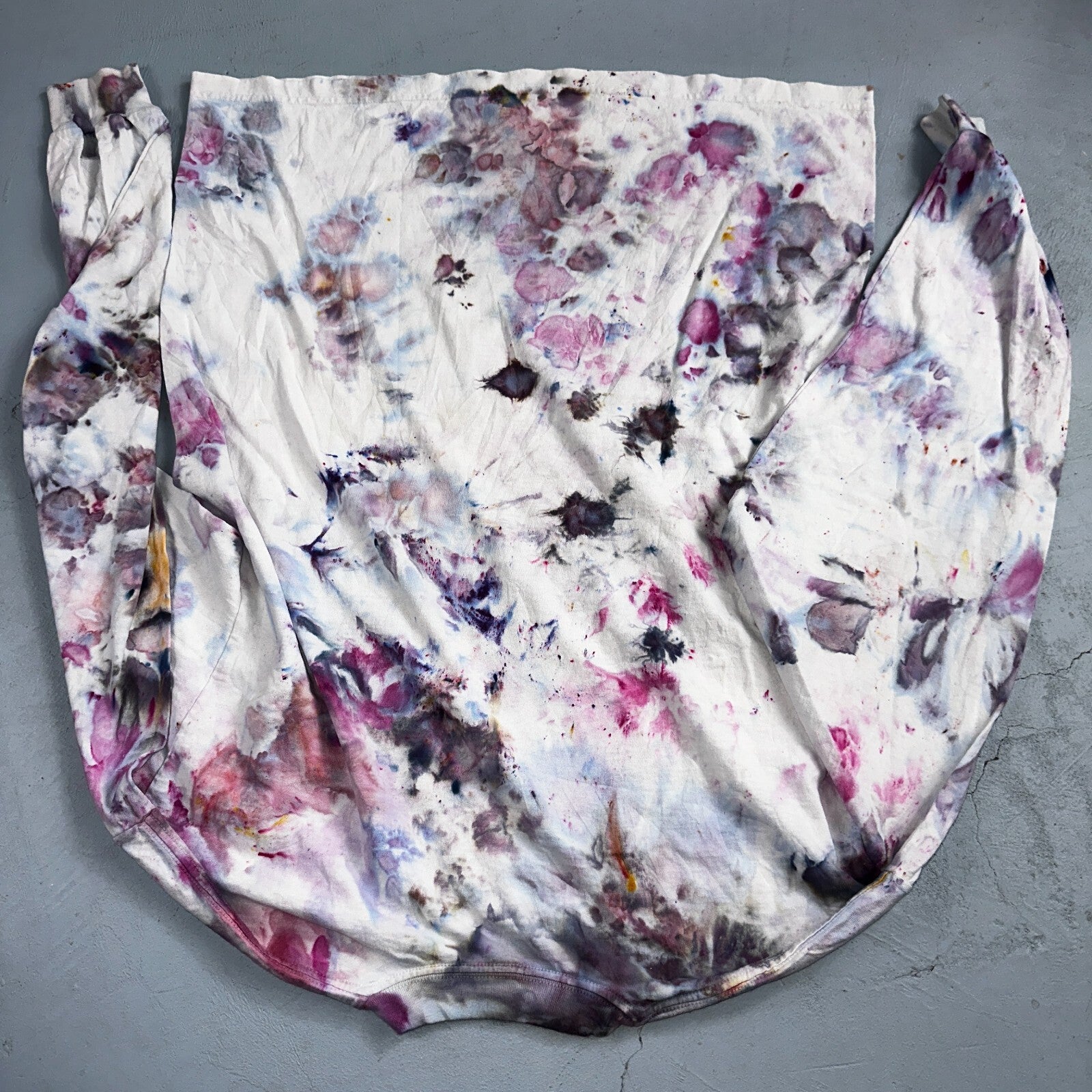 Horses Tie Dye Rare VTG T Shirt Custom Art Tee One of a Kind Cool Thrashed Hippy