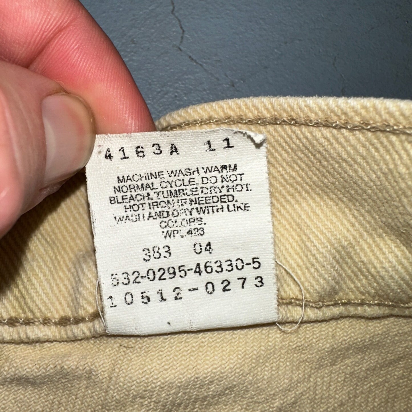 Levis 512 Vintage 90s USA Women Jeans Cream Slim Tapered Leg 7 M 501 Act 25x26