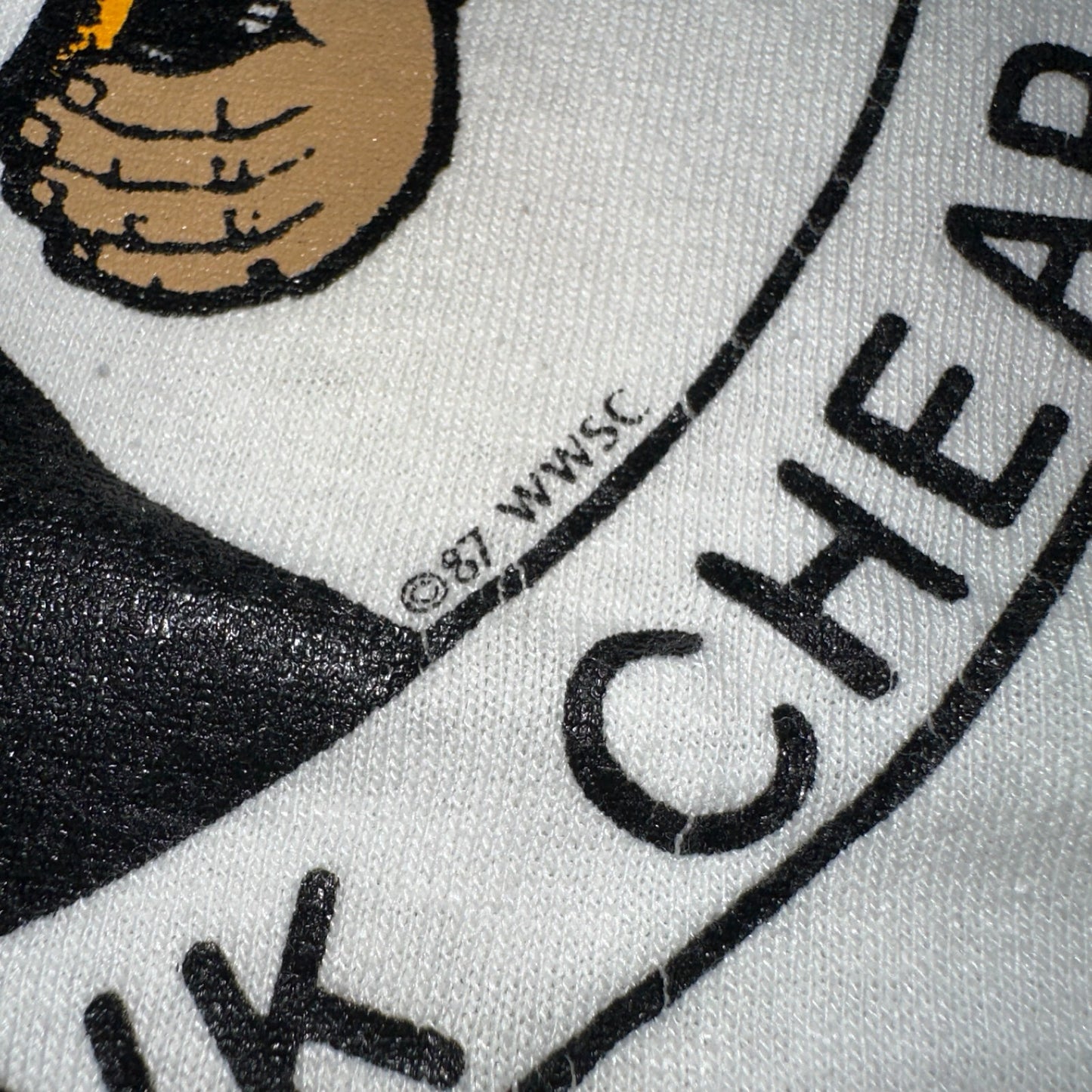 Cheap Beer Montana Tech Wild Times Buff Guy VTG T Shirt 80s Quote Funny Graphic