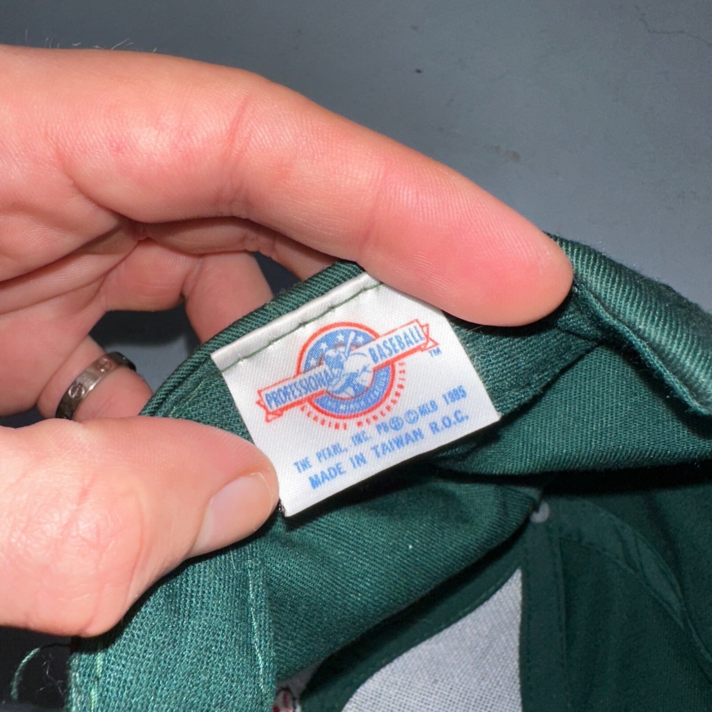 Roxxi Arizona State Sun Devils MLB 1985 Vintage Snapback Cap Hat Green Red Base