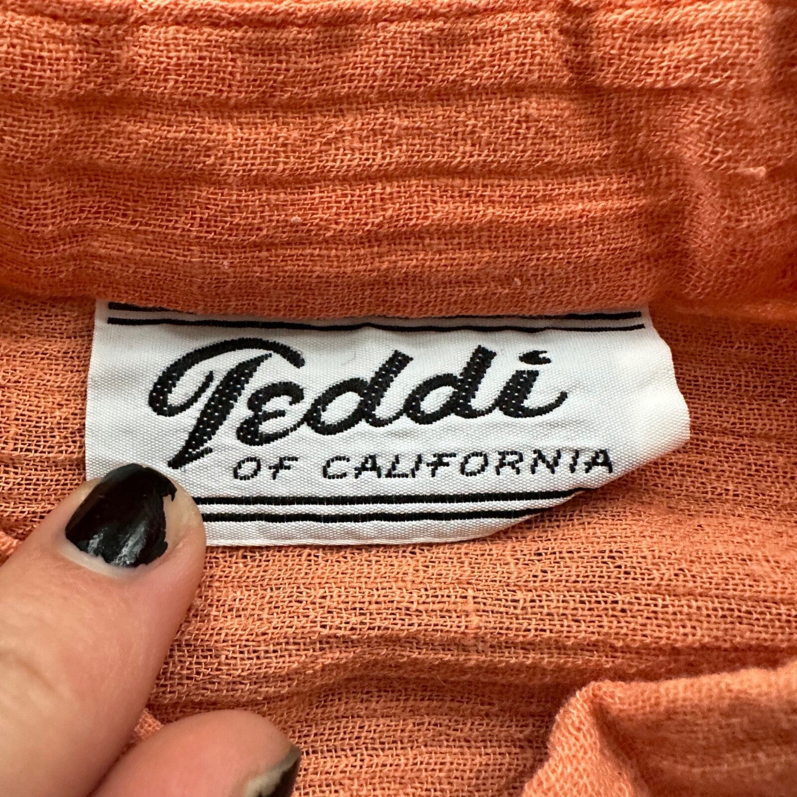 Vintage USA Rockabilly Womens Shirt Teddi Skirt 60s 70s California Sanforized 80