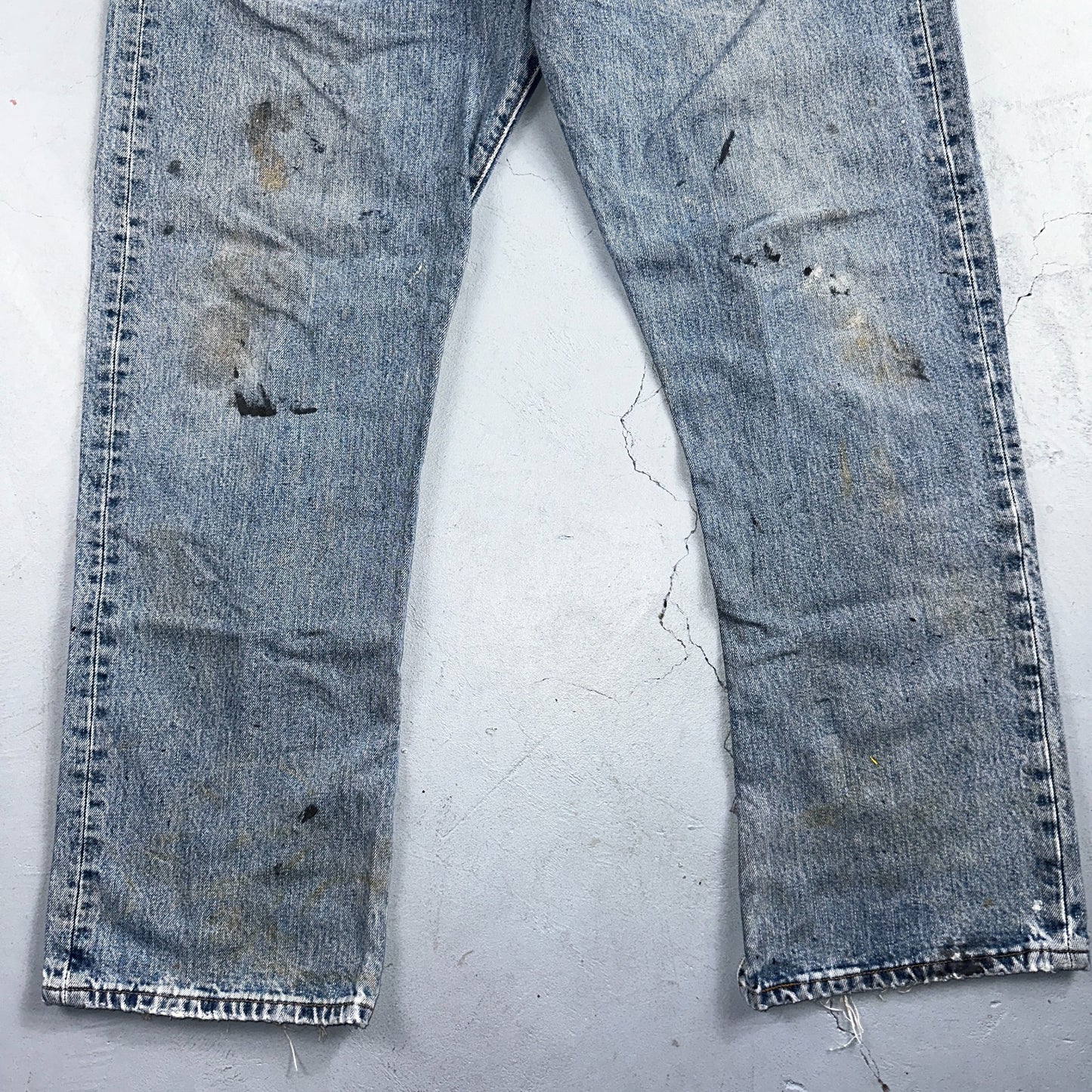 Levis 501 Vintage Y2K Mexico Straight Leg Jeans Blue Light Wash 40x30 Act 38x30