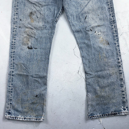 Levis 501 Vintage Y2K Mexico Straight Leg Jeans Blue Light Wash 40x30 Act 38x30