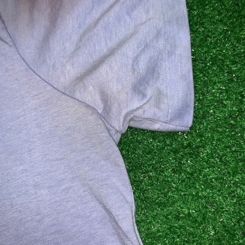 Nike Vintage T Shirt USA Rare Womens LGBTQ Rainbow Running Blue Tag 80s Swoosh