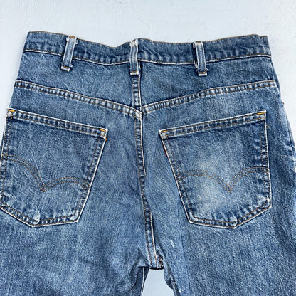 Levis 517 Vintage 80s USA Orange Tab Bootcut Flare Blue Worn Jeans Act 32x26
