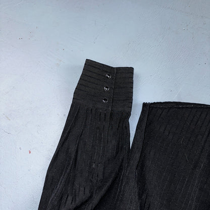 Vintage Wrangler Pearl Snap Shirt Men's Large Black Western 90s Cowboy