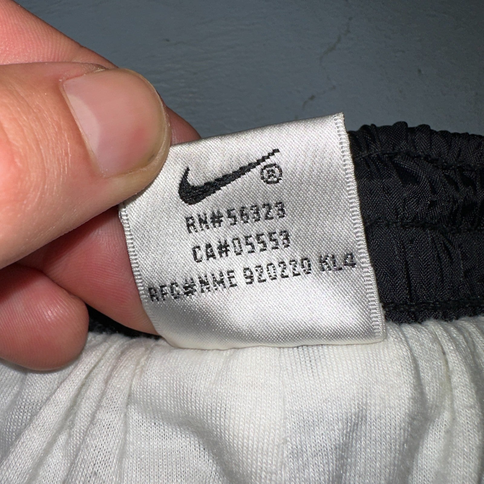 Nike VTG 90s Windbreaker Track Pants Ankle Zip Lined Black 1990s Essential