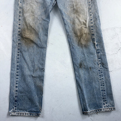 Levis 501 Vintage Y2K XX Straight Leg Jeans 90s Blue Med Wash 33x33 Act 30x30