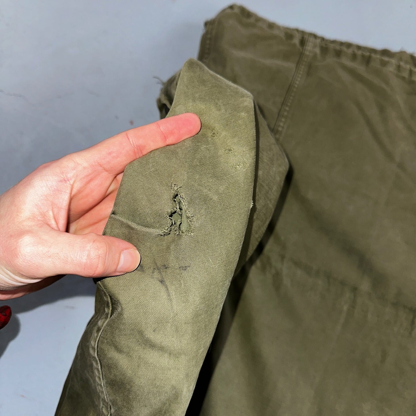 Vintage Military Jacket Green Button Up Vietnam Era 60s 70s M65 M1951 Parka