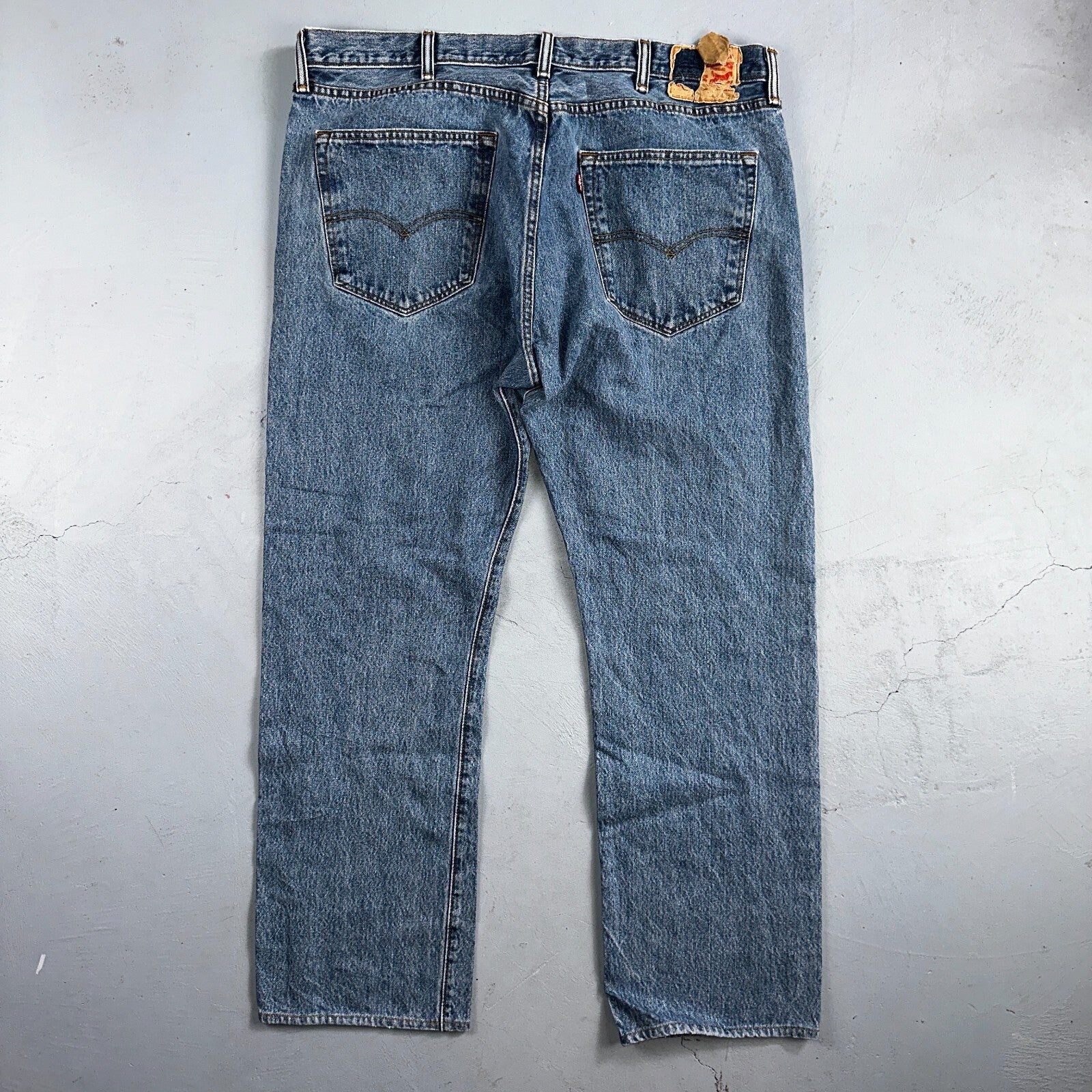 Levis 501 Y2K XX Straight Leg Jeans Blue VTG Light Wash 40x32 Act 40x30