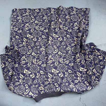 Lands End AOP USA 90s VTG T Shirt Womens Size L Unisex Floral Purple RARE