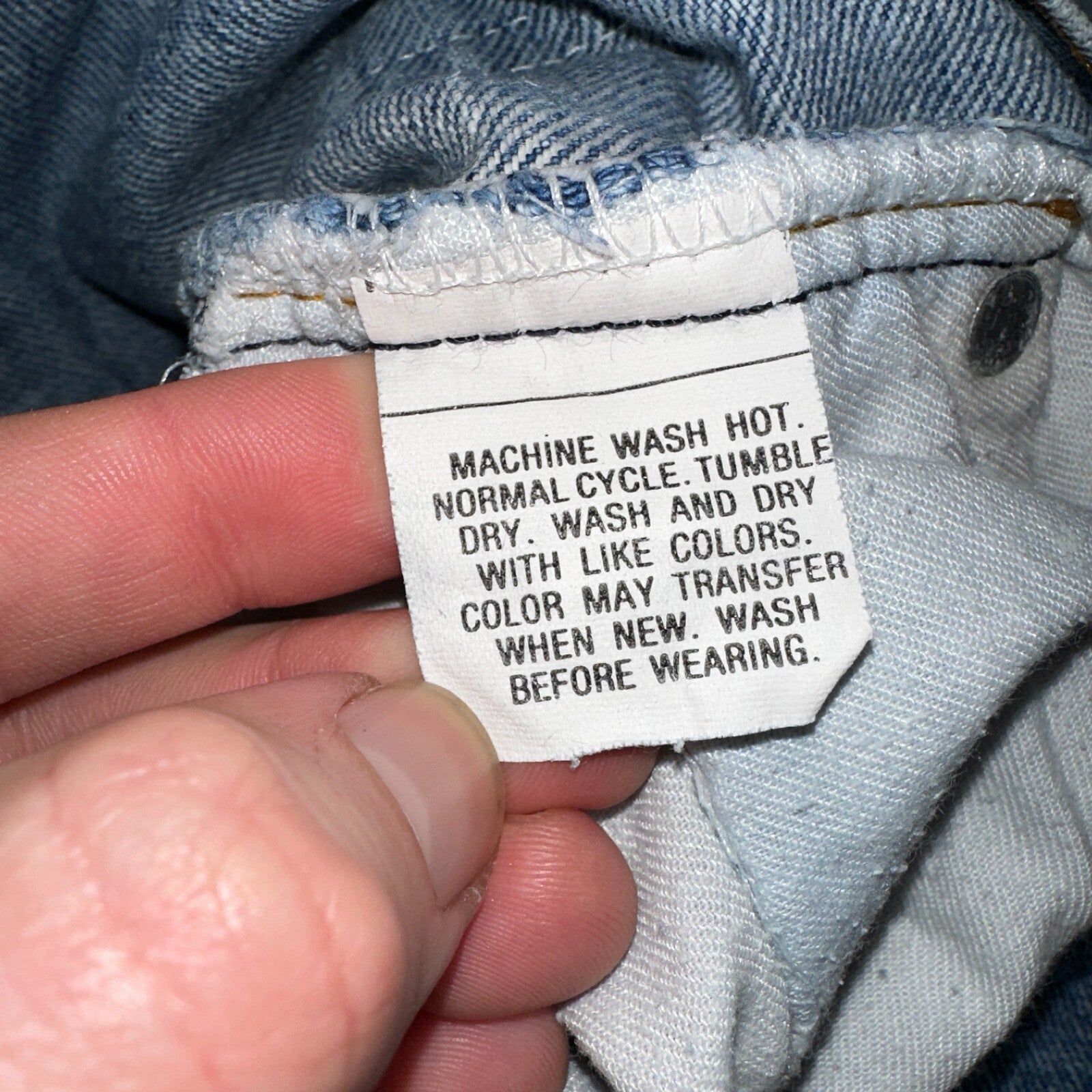 Levis 517 Vintage 80s USA Orange Tab Bootcut Flare Blue Worn Jeans Act 34x30