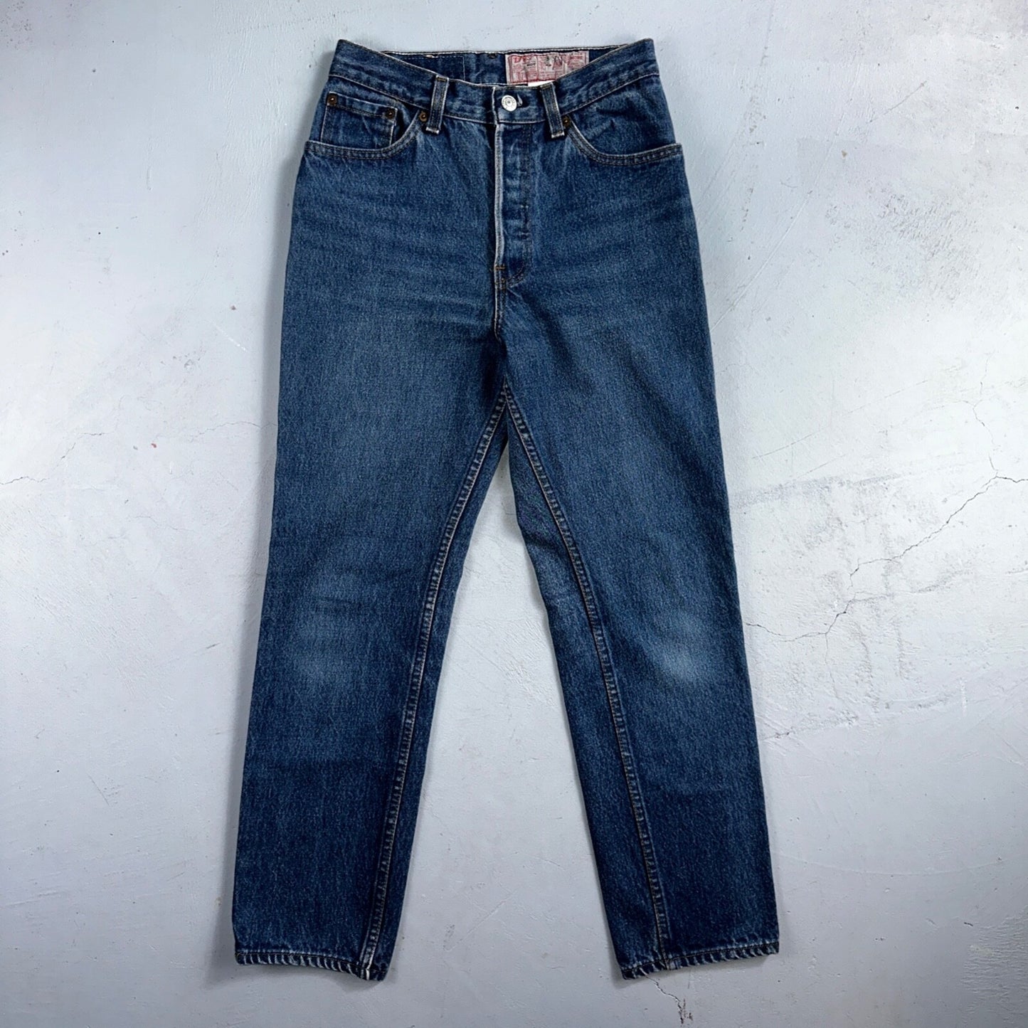 Levis 501 Vintage 80s USA XX Straight Leg Jeans Blue 26501 Med Wash Act 25x27