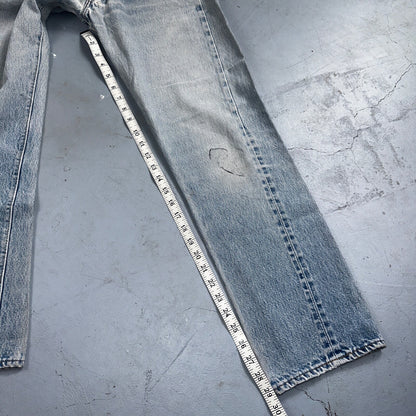 Levis 501 Vintage 80s Redline Selvedge USA XX Jeans Light Wash 32x33 Act 29x29