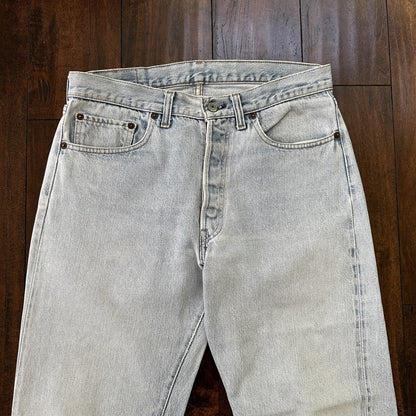 Levis Vintage 80s Redline Selvedge USA 501 XX Jeans Light Wash 34x36 Act 32x31