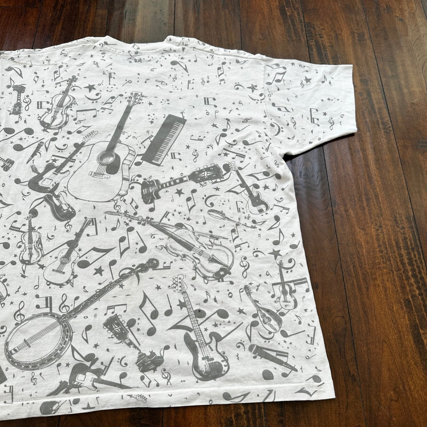 Country Music Missouri Branson Vintage T Shirt 90s AOP Gibson Guitar Martin